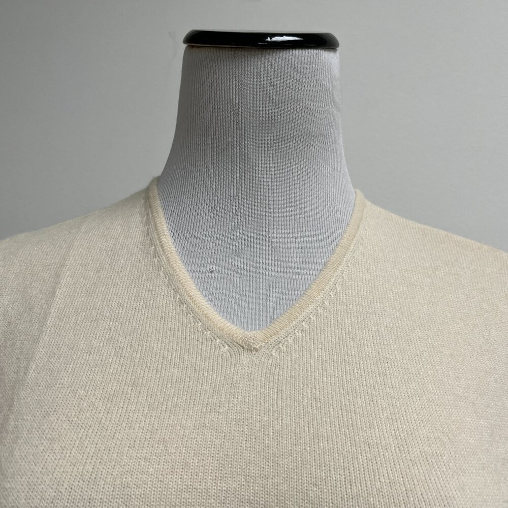 J Crew scotland cashmere v neck sweater S classic - Picture 2 of 4